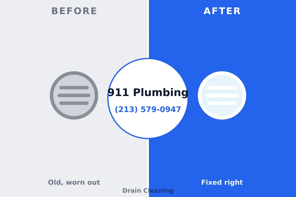 Before and after: plumbing repair Park Hill, OK